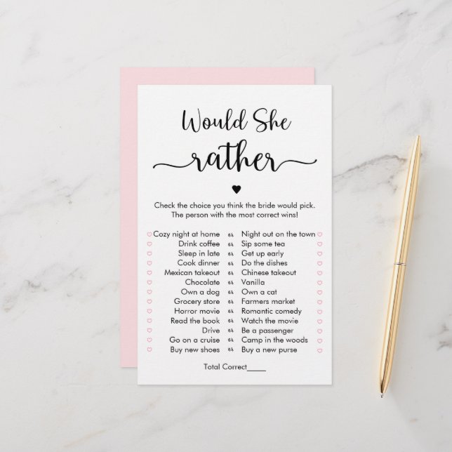 Minimalistische Kalligraphie würde sie eher spiele (Vorderseite/Rückseite Beispiel)