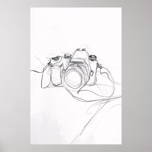 Minimalistische Kameraansicht - Poster (Vorne)