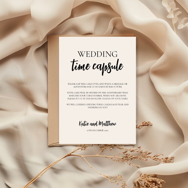 Minimalistische Kapselkarte zur Hochzeitzeit Einladung (Von Creator hochgeladen)