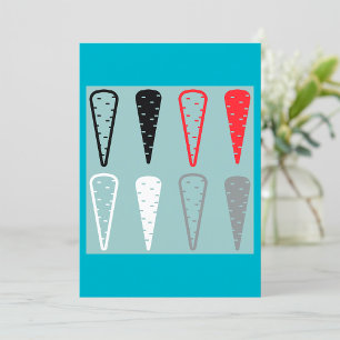 Minimalistische Karotten-Gemüse-Icons Einladung