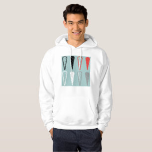 Minimalistische Karotten-Gemüse-Icons Hoodie