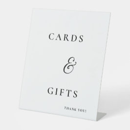 Minimalistische Karten & Geschenke Hochzeitsschild Sockelschild