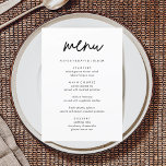 Minimalistische Karten mit Hochzeitmenü | Modernes<br><div class="desc">Minimalistische Karten mit Hochzeitmenü | Moderne Speisekarte,  Abendmenü für Hochzeiten,  rustikales Buffet zum Hochzeitsessen und Getränkekarte,  einfache kalligraphische rustikale Hochzeitsmenüs,  rustikales Hochzeitsmenü,  Menü für Hochzeitstische</div>