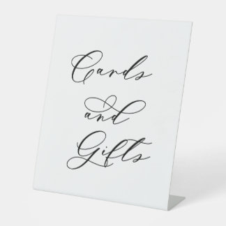 Minimalistische Karten und Geschenke Hochzeitsschi Sockelschild