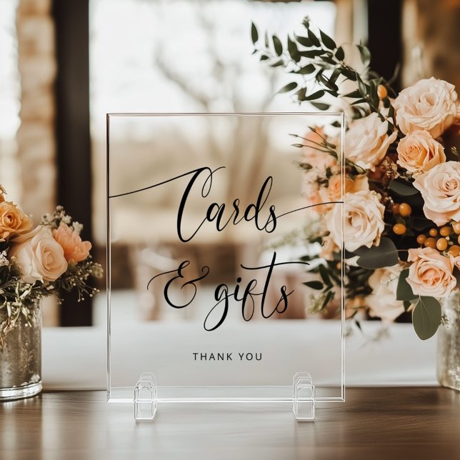 Minimalistische Karten und Schenkungen Acrylschild (Von Creator hochgeladen)