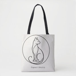Minimalistische Katzenlinienkunst - Chic Pet Colle