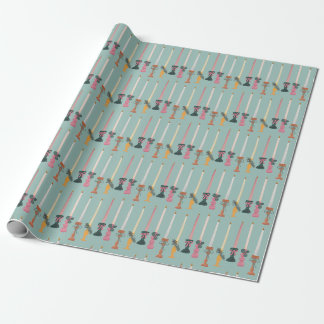 Minimalistische Kerzen mit schmal zulaufender Form Geschenkpapier