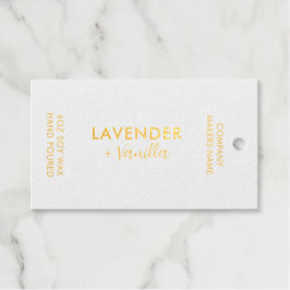 Minimalistische Kerzenmarke (Markenverpackung) Geschenkanhänger