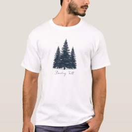 Minimalistische Kiefernwälder - Naturerlebnis nach T-Shirt