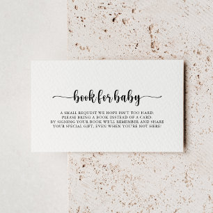 Minimalistische Kinderdusche Anfrage Begleitkarte