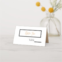 Minimalistische klassische, einfache Personalisier