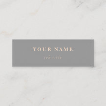 Minimalistische klassische elegante mini graue