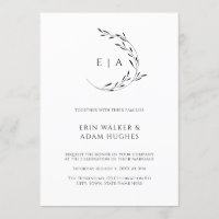 Minimalistische Kleider Monogram Simple Black Wedd