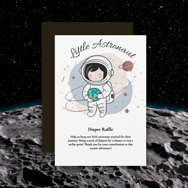 Minimalistische Kleine Astronautenpuppe Begleitkarte (Von Creator hochgeladen)