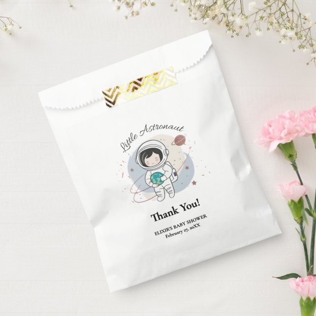 Minimalistische Kleine Astronautenpuppe Geschenktütchen (Versiegelt)