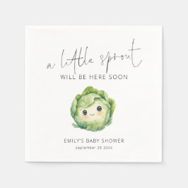 Minimalistische kleine Sprout Gemüsedusche Serviette