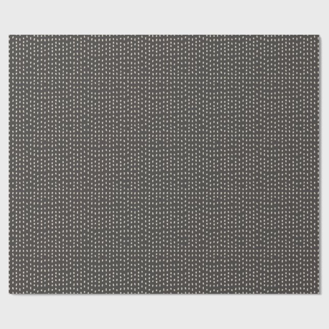 Minimalistische Kohletinte-Strich-Textur Geschenkpapier (Flach)