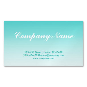 Minimalistische Kosmetologie Türkis aquamarinen om Magnetische Visitenkarte
