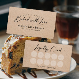Minimalistische Kraft Elegante Schrift Bäckerei-Tr Visitenkarte