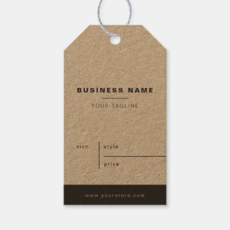 Minimalistische Kraft Paper Business Price Hang Ta Geschenkanhänger