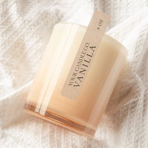 Minimalistische Kraft-Personalisiert-Kerze Etiketten