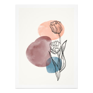 Minimalistische kreative Landschaft Fotodruck
