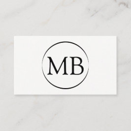 Minimalistische Kreis-Geschäfts-Karte Visitenkarte