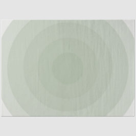 Minimalistische Kreislinie der Sage Green Seidenpapier