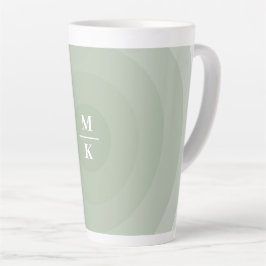 Minimalistische Kreislinie der Seite Milchtasse
