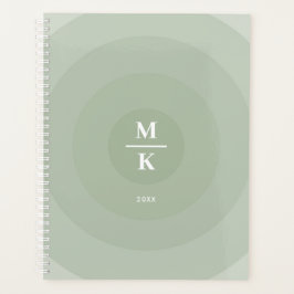 Minimalistische Kreislinie der Seite Planer