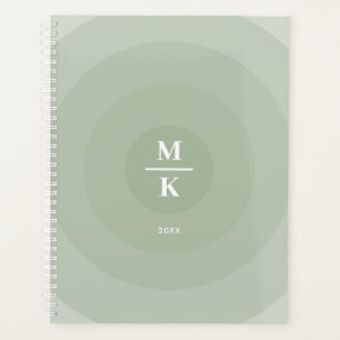 Minimalistische Kreislinie der Seite Planer