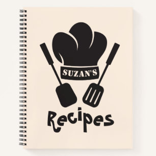 Minimalistische Küchenausstattung Personalisiert Notizbuch