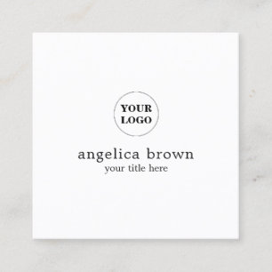 Minimalistische kundengebundene Geschäfts-Karte Quadratische Visitenkarte
