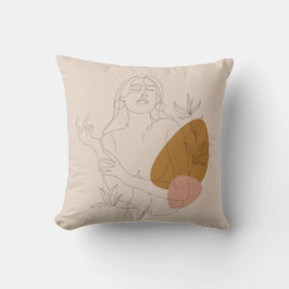 Minimalistische Kunst. Boho. Kissen