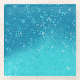 Minimalistische Kunst: Gebrochenes Eis Glasuntersetzer