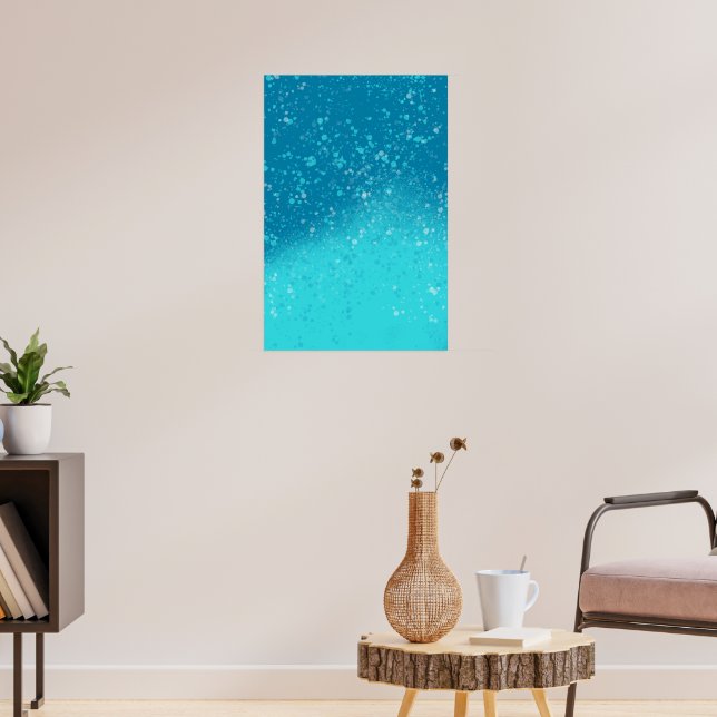 Minimalistische Kunst: Gebrochenes Eis Poster (Wohnzimmer 3)