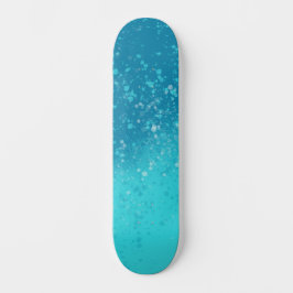 Minimalistische Kunst: Gebrochenes Eis Skateboard
