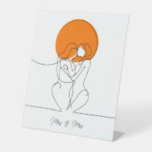 Minimalistische Kunst in lesbischen Paaren