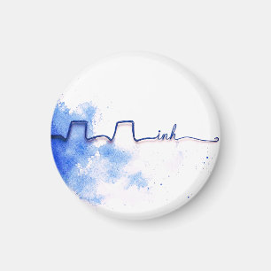 Minimalistische Kunst Inh. Inhalationstherapeut Magnet