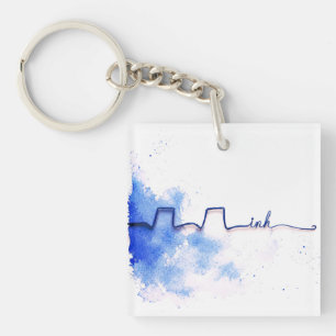 Minimalistische Kunst Inh.   Inhalationstherapeut  Schlüsselanhänger
