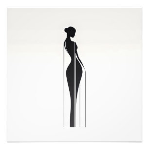 Minimalistische Lady Fotodruck