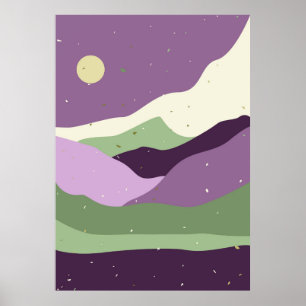 Minimalistische Landschaft Poster