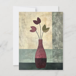 Minimalistische Launen Blumen Nr.064 Postkarte