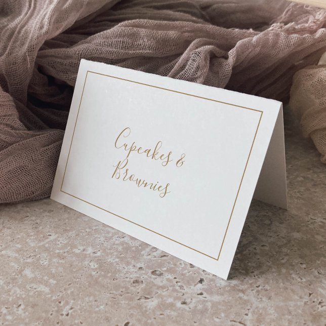 Minimalistische Lebensmittel-Buffet-Labels Tischnummer (Von Creator hochgeladen)