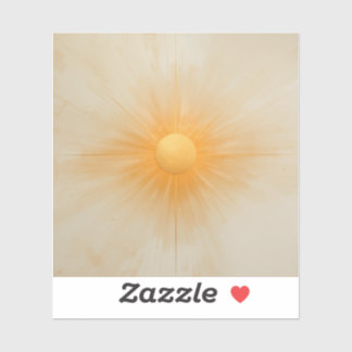 Minimalistische lebhafte Sonnenstrahl-Traditionell Aufkleber
