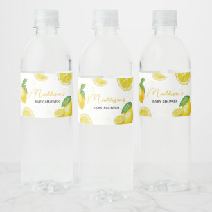 Minimalistische Lemonade Kinderdusche Wasserflaschenetikett