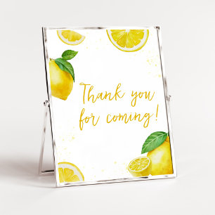 Minimalistische Lemonade Vielen Dank für Ihr Komme Poster