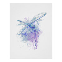 Minimalistische Libelle