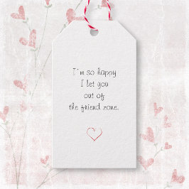 Minimalistische Liebe des weißen Valentinstag Herz Geschenkanhänger