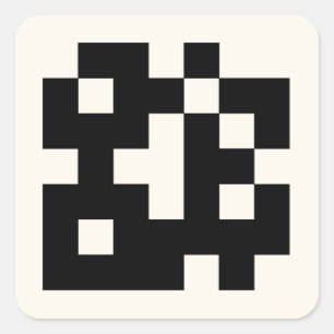 Minimalistische Liebe ist das Brechen von Kaffee B Quadratischer Aufkleber